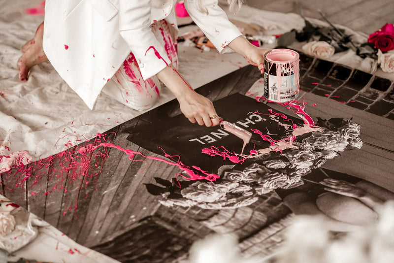 Custom Hand-Painted Bloom Girl - 'Carried Away'