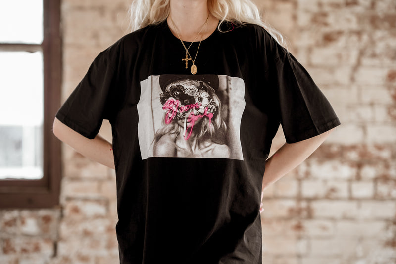Limited Edition Bloom Girl Tee (Black)
